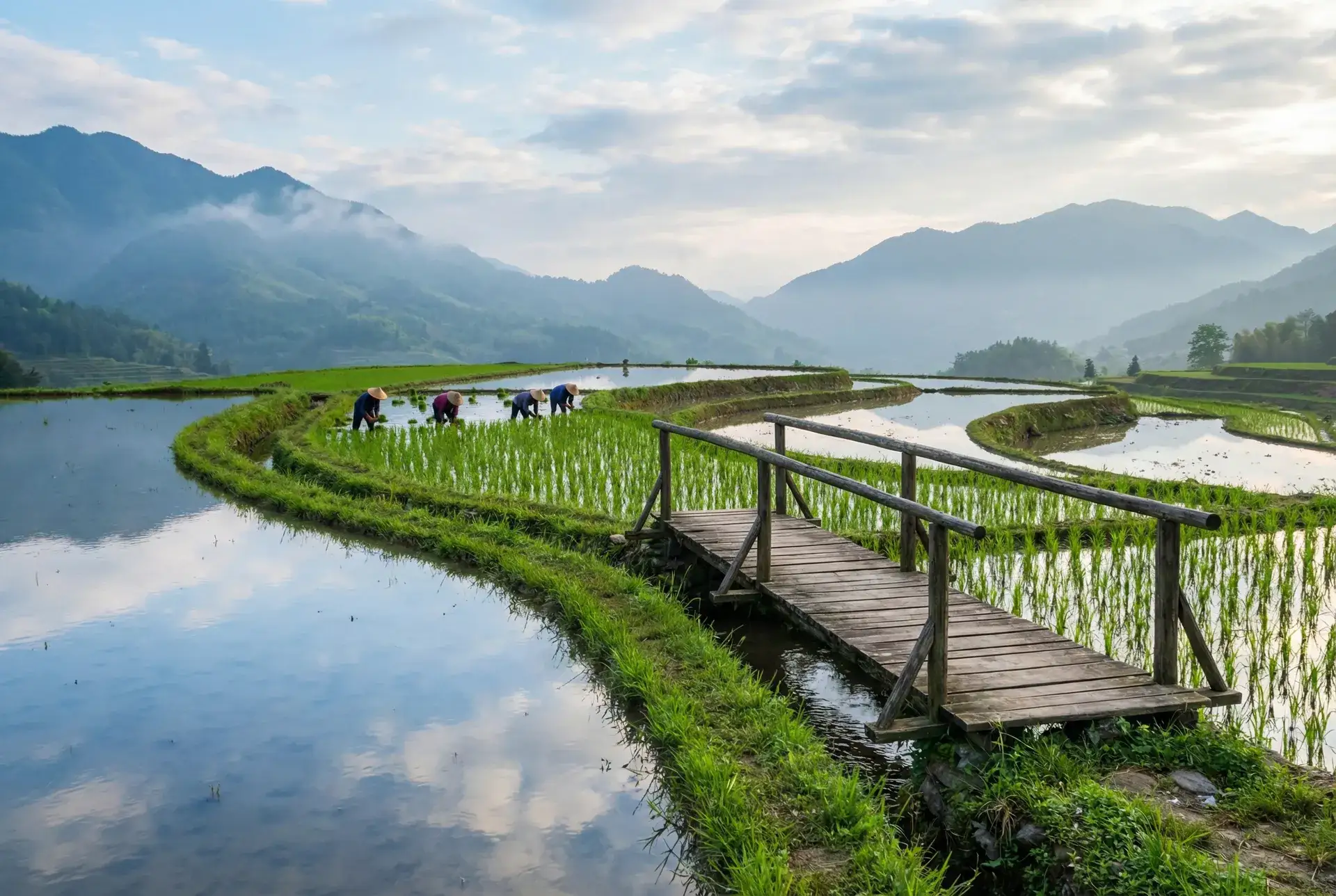 层叠梯田与乡村风光 - 老汉推车- 关于我们